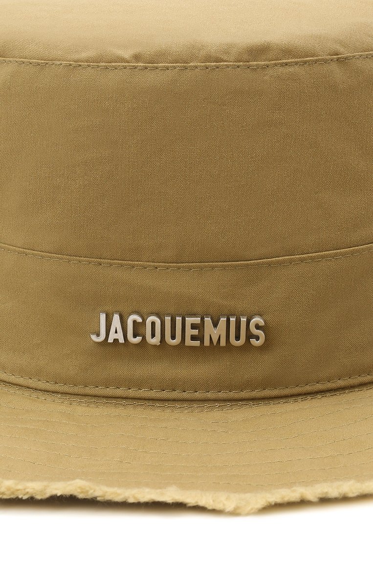 Мужская хлопковая панама le bob artichaut JACQUEMUS зеленого цвета, арт. 211AC01/504550 | Фото 3 (Материал: Текстиль, Хлопок; Нос: Не проставлено)