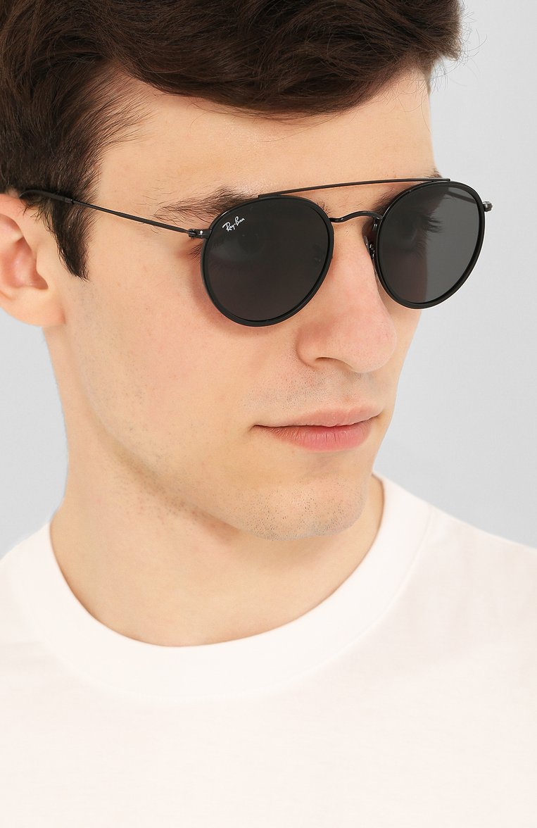 Женские солнцезащитные очки RAY-BAN черного цвета, арт. 3647N-002/R5 | Фото 3 (Тип очков: С/з; Региональные ограничения белый список (Axapta Mercury): RU, Не проставлено; Кросс-КТ: С/з-унисекс; Материал: Металл; Нос: Не проставлено; Оптика Гендер: оптика-унисекс; Очки форма: Круглые)
