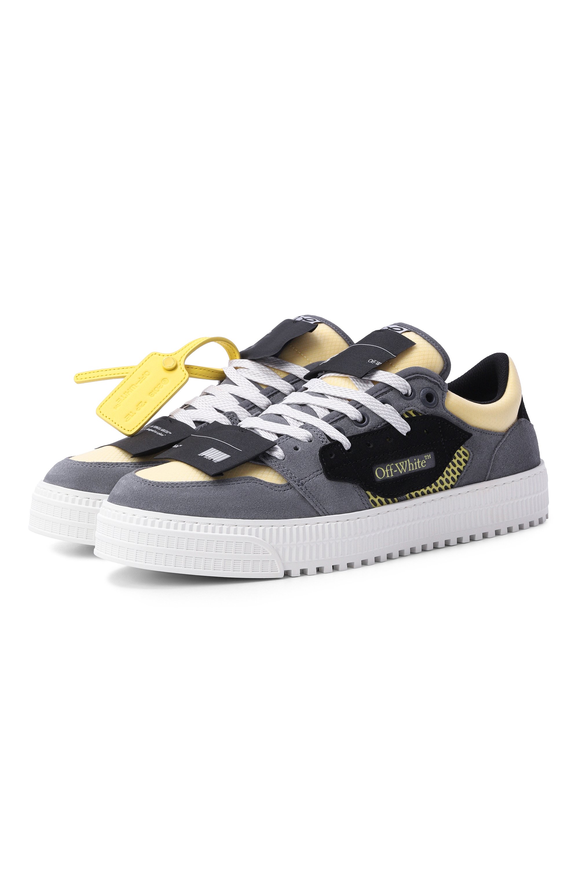 Комбинированные кеды 3.0 off court OFF-WHITE, арт. 0MIA29KS26LEA002, фото 1