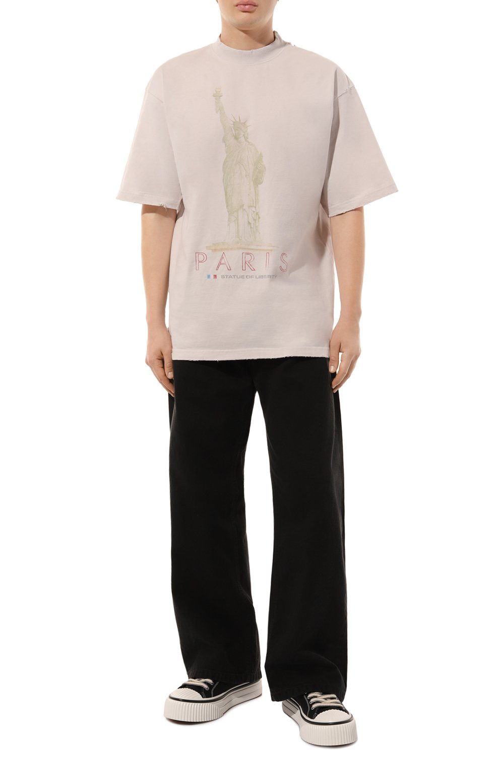 Хлопковая футболка BALENCIAGA, арт. 764235/TQVR9, фото 5