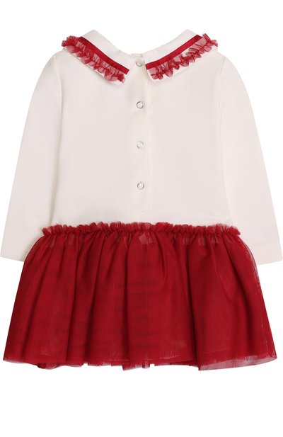 Мини-платье с принтом и оборками MONNALISA, арт. 390902S8, фото 2