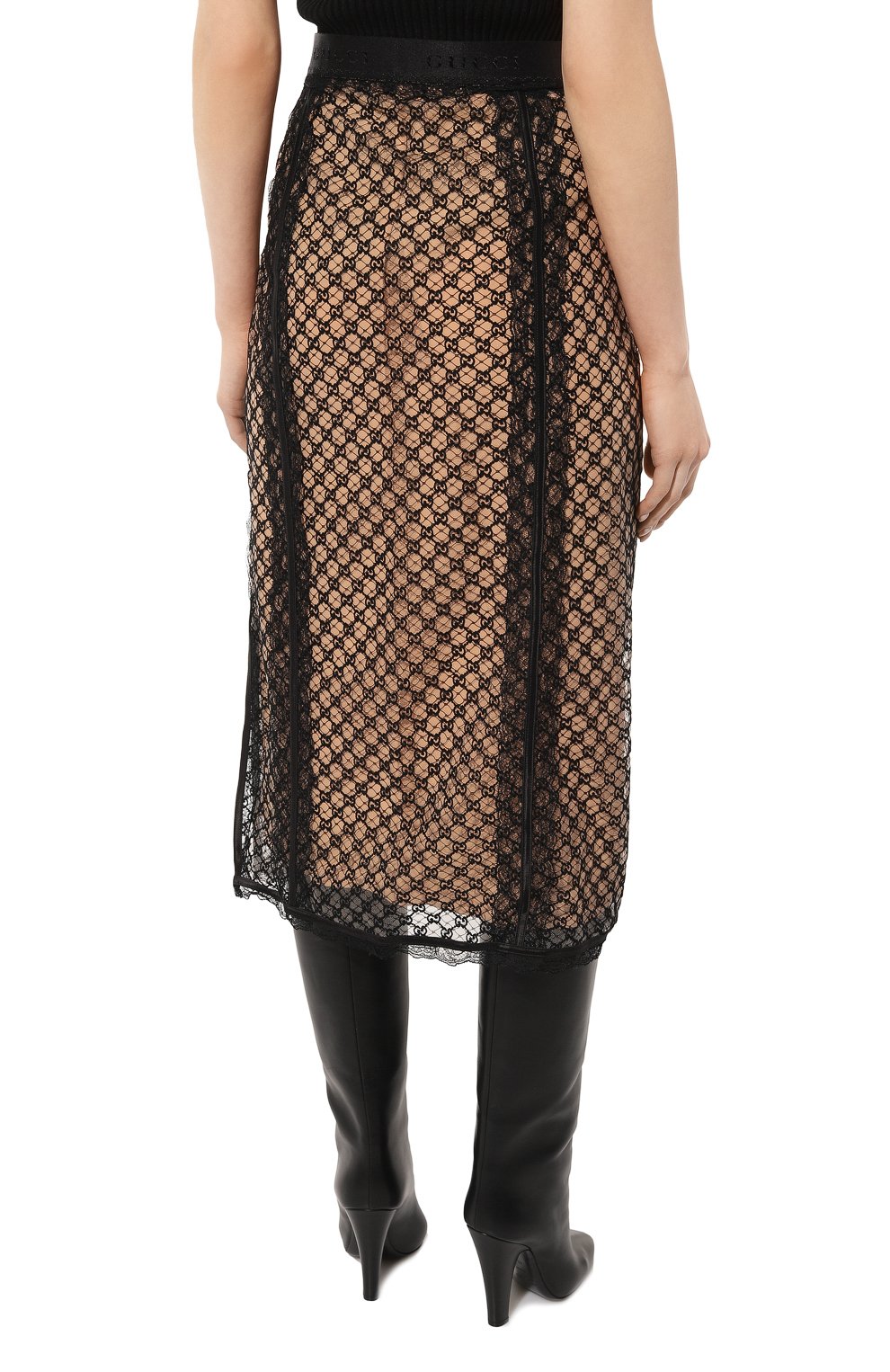 Юбка GUCCI черного цвета по цене 230400 руб., арт. 678193 XUADT, фото 4 Юбка GUCCI, арт. 678193 XUADT, фото 4