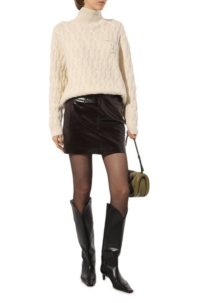 Шерстяной свитер YANINA кремового цвета по цене 113400 руб., арт. 0-2592/2, фото 2 Шерстяной свитер YANINA, арт. 0-2592/2, фото 2