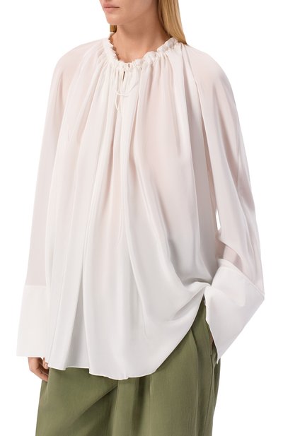 Шелковая блузка BALMAIN, арт. GF0IJ140/SF47, фото 3