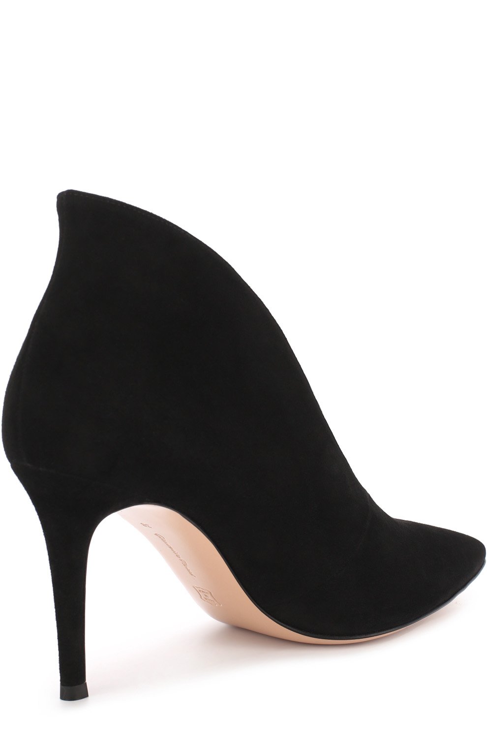 Замшевые ботильоны vania на шпильке GIANVITO ROSSI черного цвета по цене 78850 руб., арт. G20496.85RIC.CAM, фото 4 Замшевые ботильоны vania на шпильке GIANVITO ROSSI, арт. G20496.85RIC.CAM, фото 4