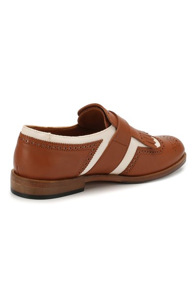 Кожаные монки с брогированием RONDINELLA коричневого цвета по цене 19500 руб., арт. 11685/5591/40-42, фото 3 Кожаные монки с брогированием RONDINELLA, арт. 11685/5591/40-42, фото 3