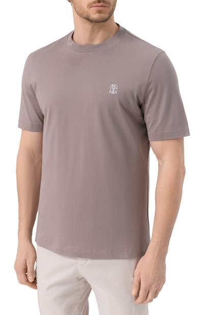 Хлопковая футболка BRUNELLO CUCINELLI, арт. M0B138440, фото 3