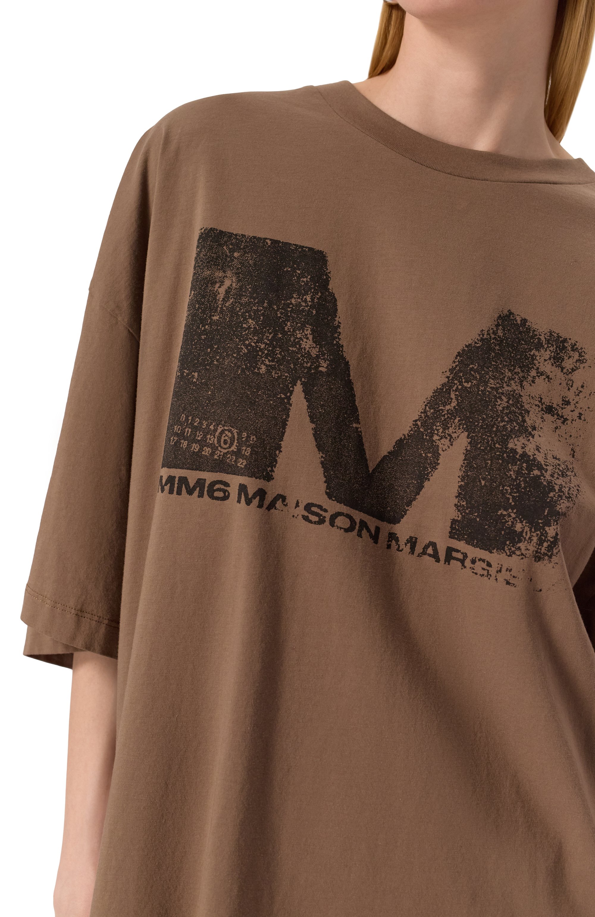 Хлопковая футболка MM6, арт. S52GC0342/S24312, фото 5