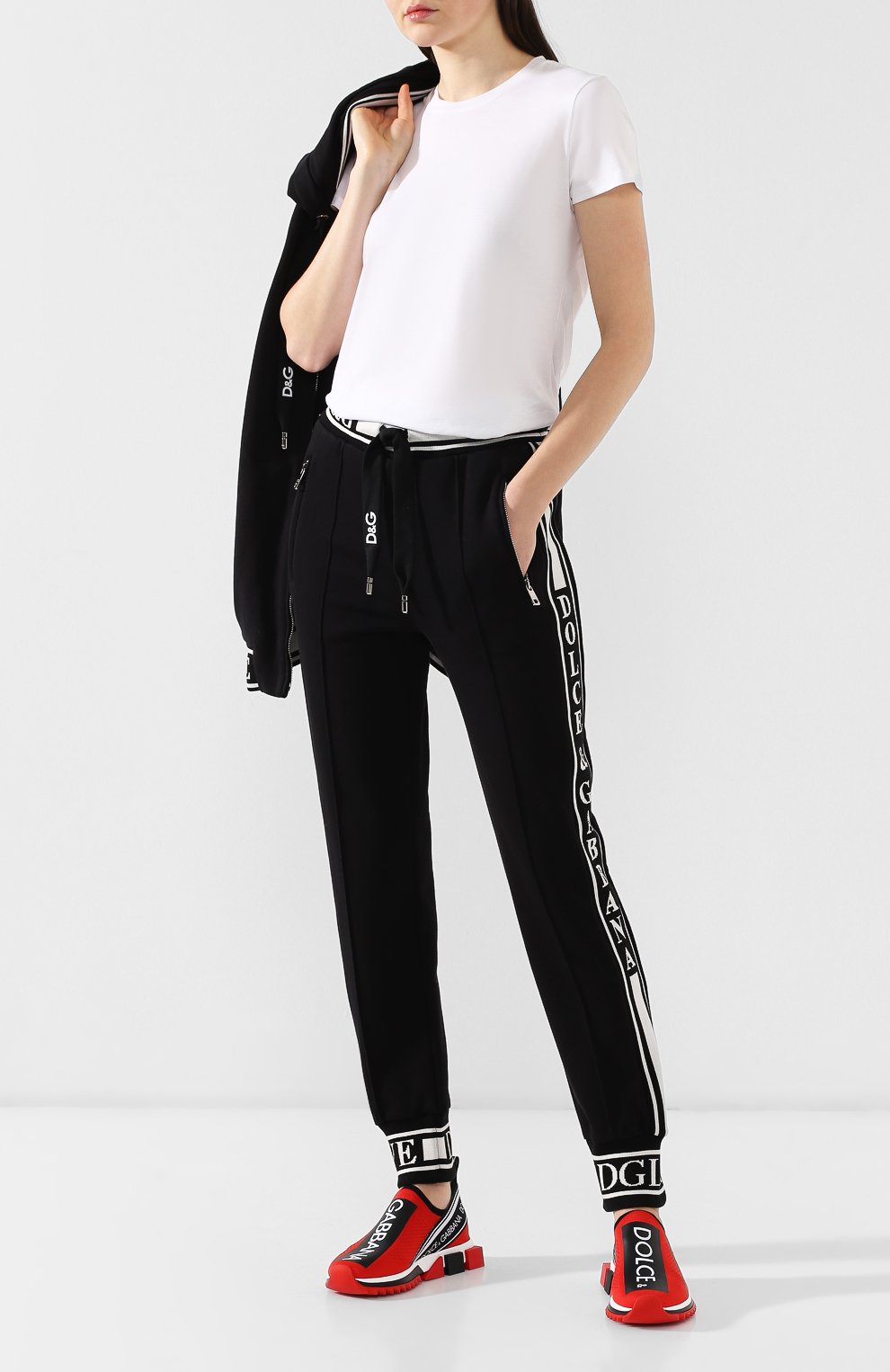 Хлопковые джоггеры DOLCE & GABBANA, арт. FTBDTT/FU7DU, фото 2