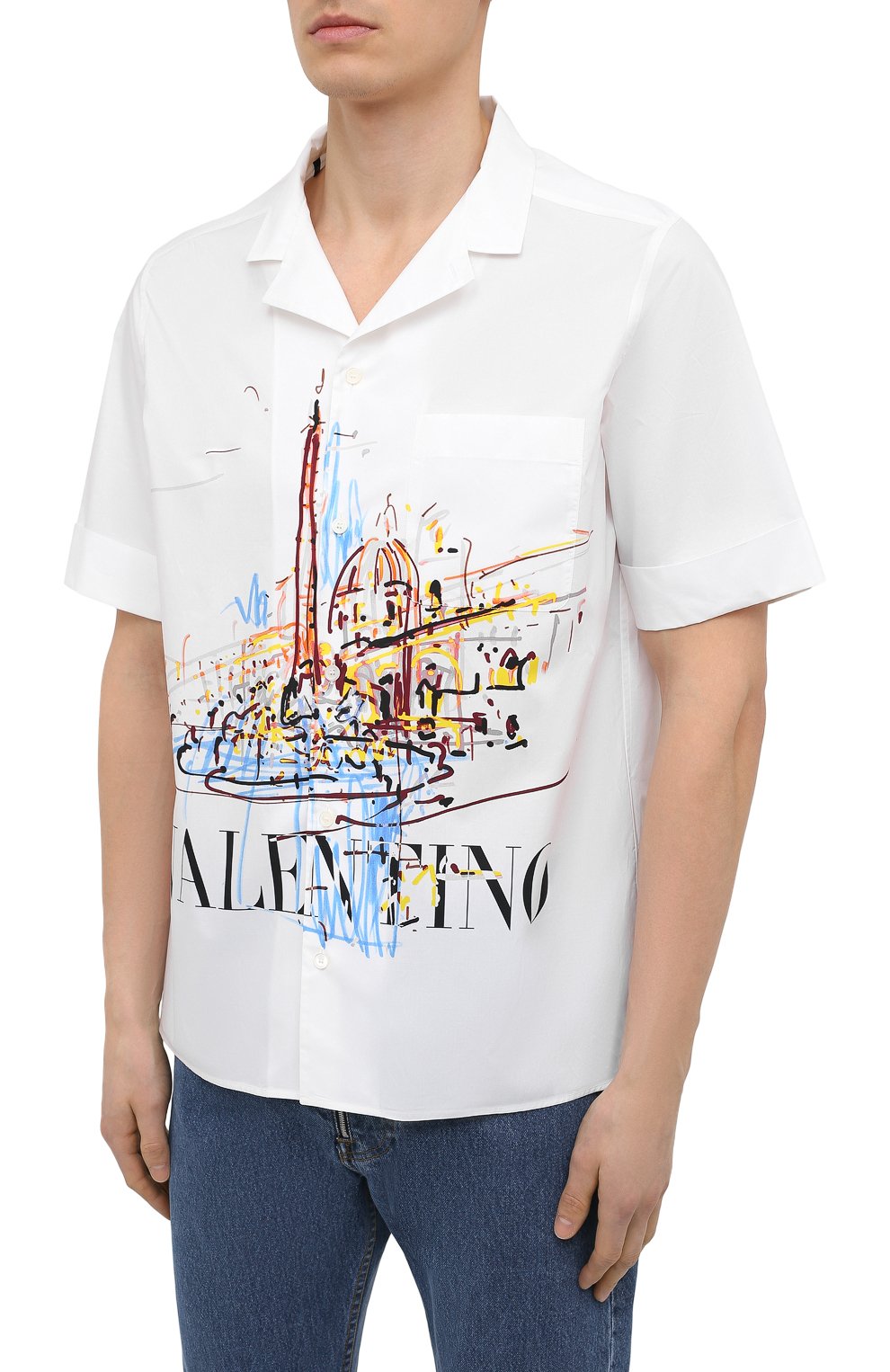 Хлопковая рубашка VALENTINO, арт. VV3AA76971J, фото 3
