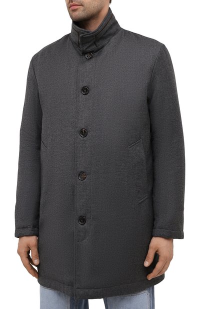 Пальто из шерсти и кашемира KIRED темно-серого цвета по цене 124500 руб., арт. WP0RDW7006001000, фото 3 Пальто из шерсти и кашемира KIRED, арт. WP0RDW7006001000, фото 3