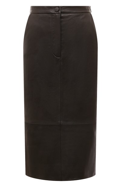 Женская кожаная юбка YVES SALOMON, арт. 25WYJ23173APXX