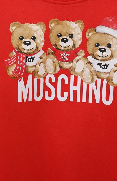 Хлопковый свитшот MOSCHINO, арт. HVF05R/LDA26/4A-8A, фото 3