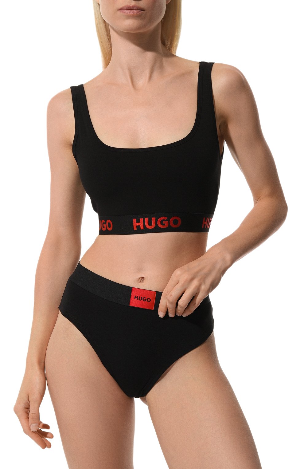 Трусы-слипы HUGO черного цвета по цене 2995 руб., арт. 50469672, фото 2 Трусы-слипы HUGO, арт. 50469672, фото 2