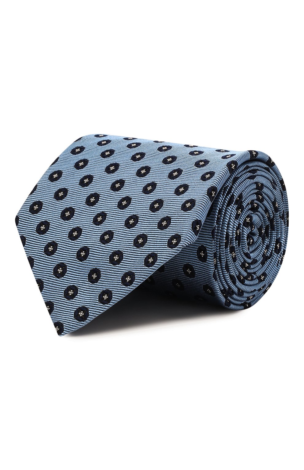 Шелковый галстук ZEGNA голубого цвета по цене 19950 руб., арт. Z3D04T/1XW, фото 1 Шелковый галстук ZEGNA, арт. Z3D04T/1XW, фото 1