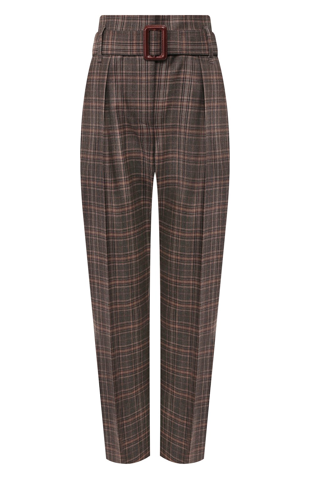 Шерстяные брюки BRUNELLO CUCINELLI коричневого цвета по цене 188500 руб., арт. MP143P7022, фото 1 Шерстяные брюки BRUNELLO CUCINELLI, арт. MP143P7022, фото 1