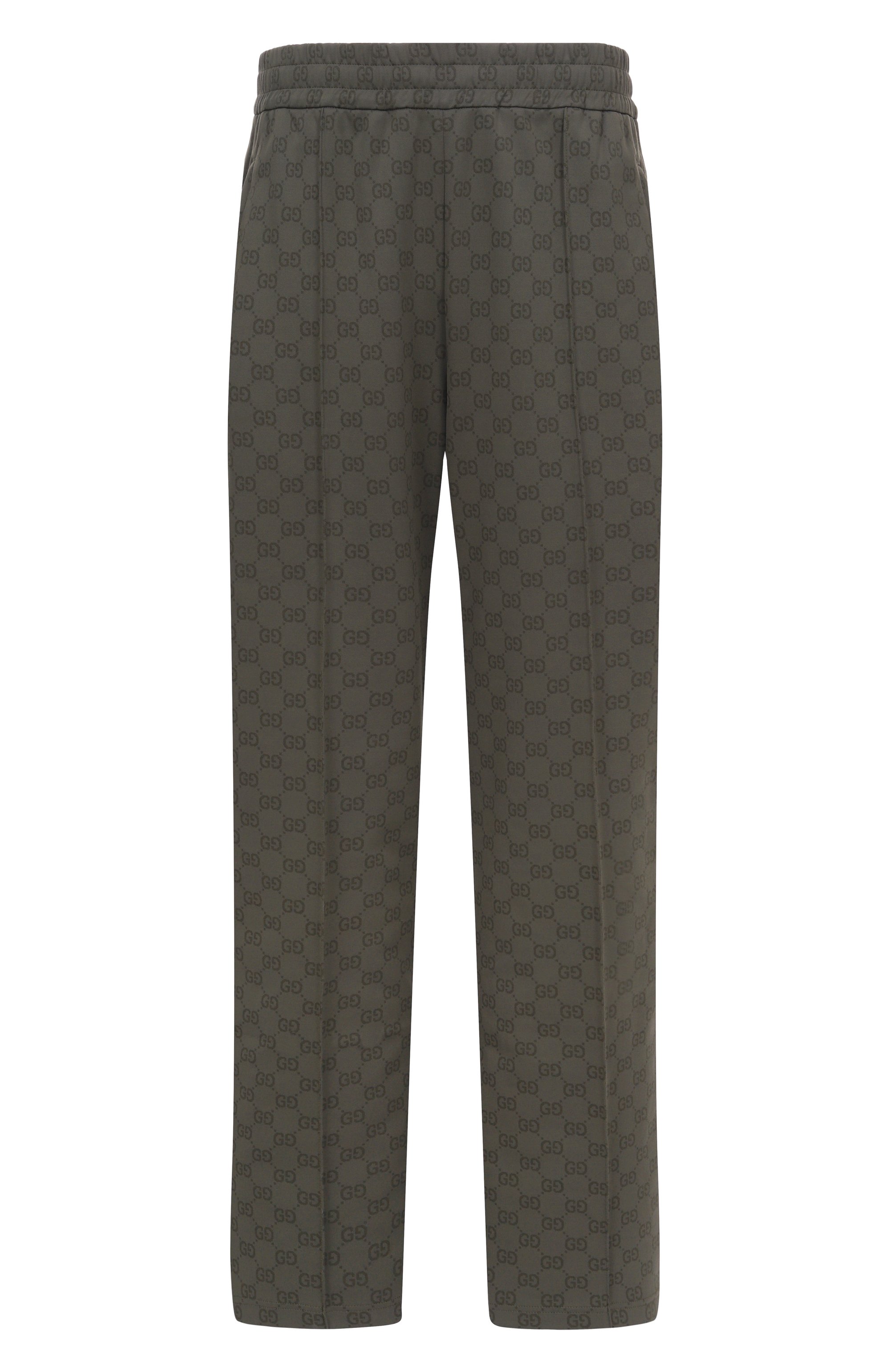 Брюки GUCCI хаки цвета по цене 192000 руб., арт. 814182/XJHFV, фото 1 Брюки GUCCI, арт. 814182/XJHFV, фото 1