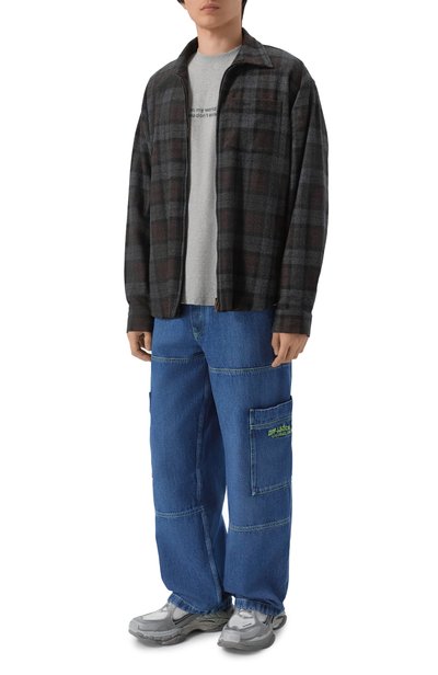 Хлопковый лонгслив VETEMENTS серого цвета по цене 89250 руб., арт. MH27LS265G, фото 2 Хлопковый лонгслив VETEMENTS, арт. MH27LS265G, фото 2