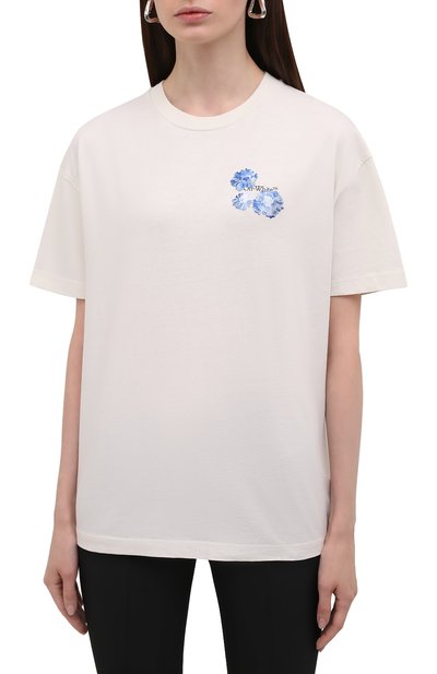 Хлопковая футболка OFF-WHITE, арт. 0WAA089F21JER002, фото 3