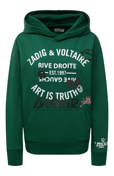 Женский хлопковое худи ZADIG AND VOLTAIRE, арт. JWSL00012