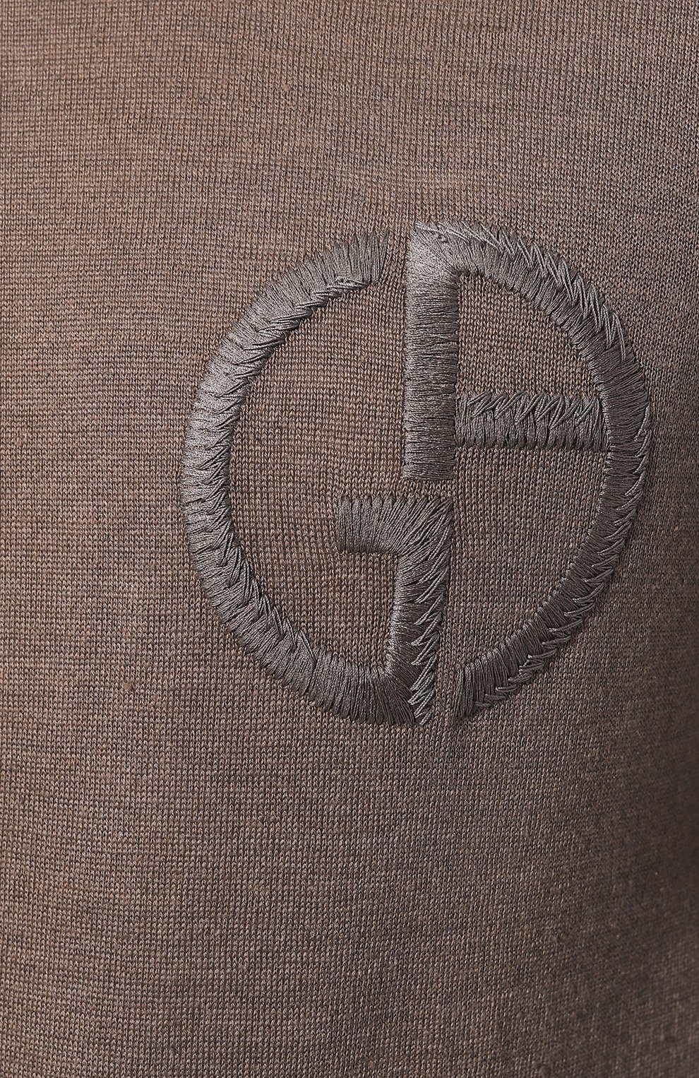 Джемпер изо льна и шелка GIORGIO ARMANI коричневого цвета по цене 87550 руб., арт. 3DSMB2/SMB2Z, фото 5 Джемпер изо льна и шелка GIORGIO ARMANI, арт. 3DSMB2/SMB2Z, фото 5