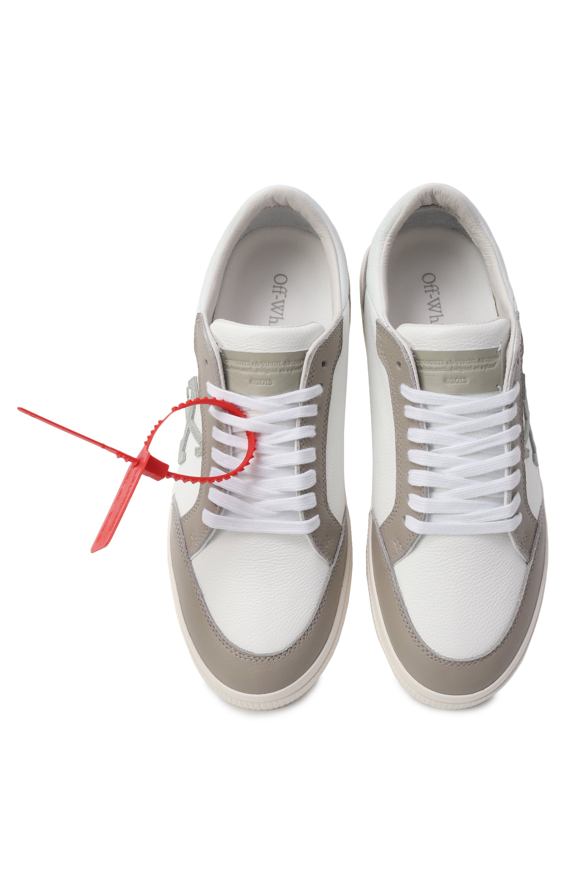 Кожаные кеды new low vulcanized OFF-WHITE, арт. 0MIA293S25LEA001, фото 6