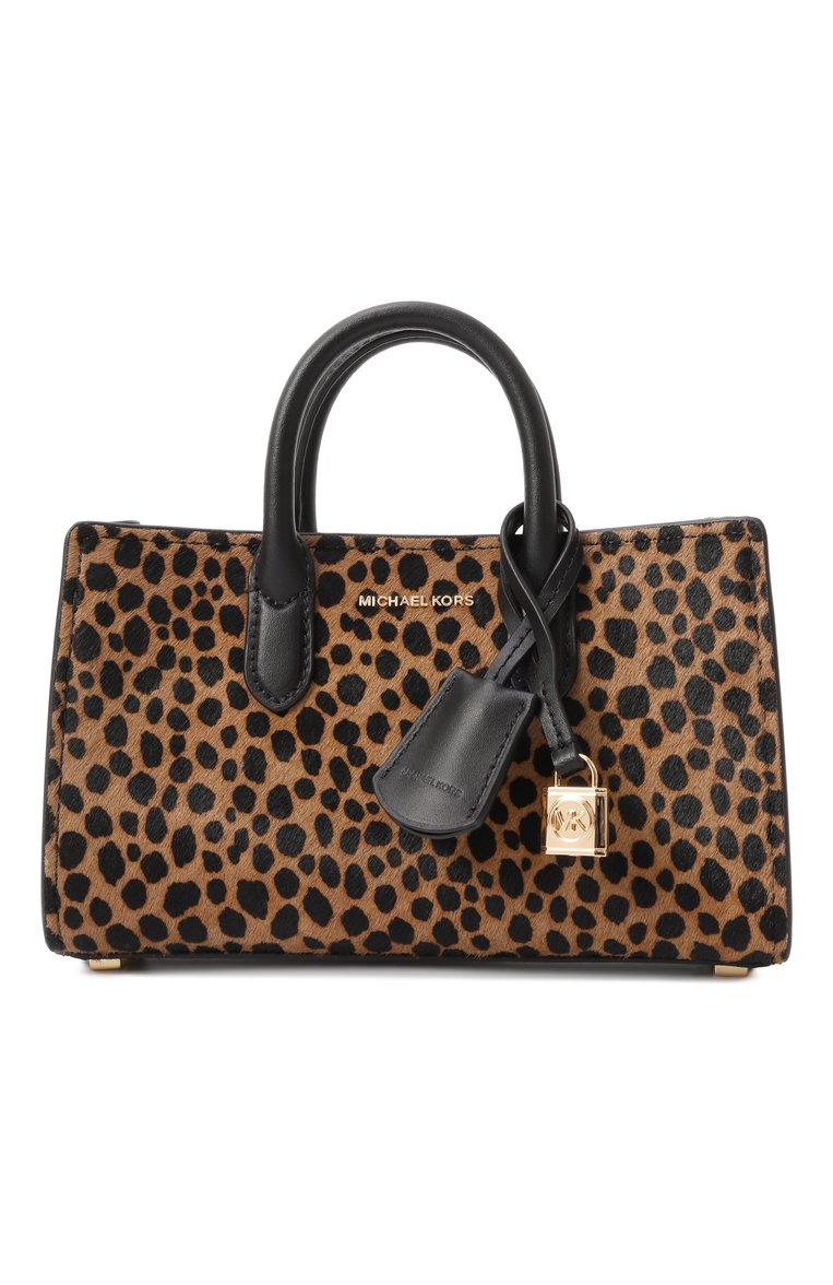 Женская сумка scarlett xs MICHAEL MICHAEL KORS леопардового цвета, арт. 32R5GETC00 | Фото 7 (Ремень/цепочка: На ремешке; Размер: small; Материал: Натуральная кожа)