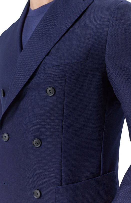 Шерстяной пиджак BOSS 50562359 Синий  50562359 Фото 5