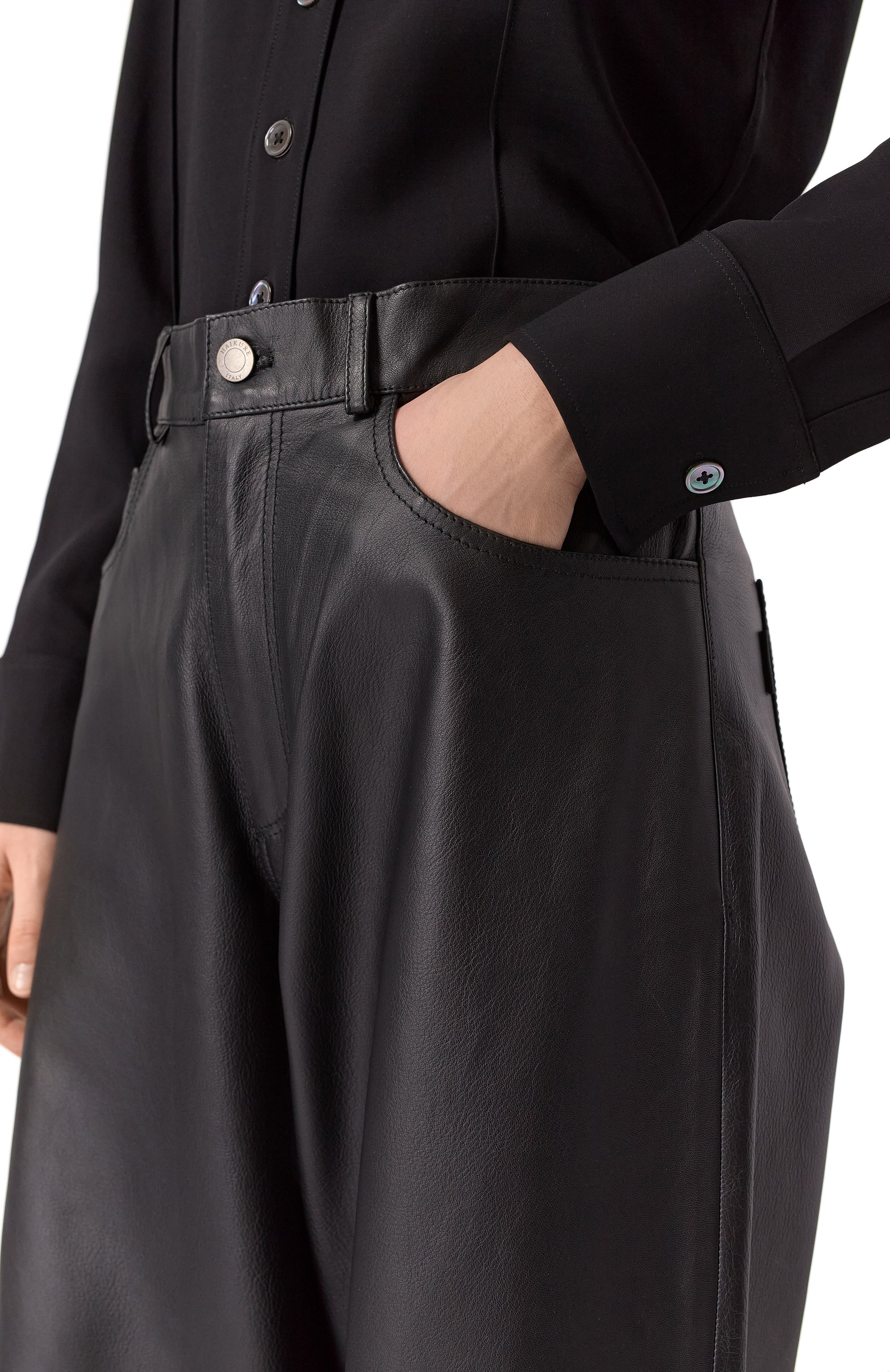 Кожаные брюки HAIKURE, арт. HEW03296PL002TP, фото 5