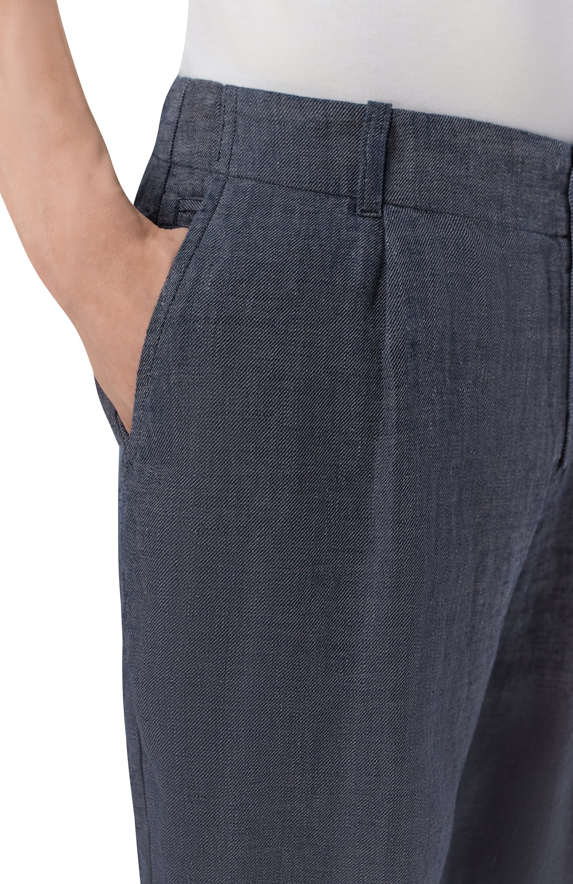 Льняные брюки HANNES ROETHER, арт. PA21DRE.6048, фото 5