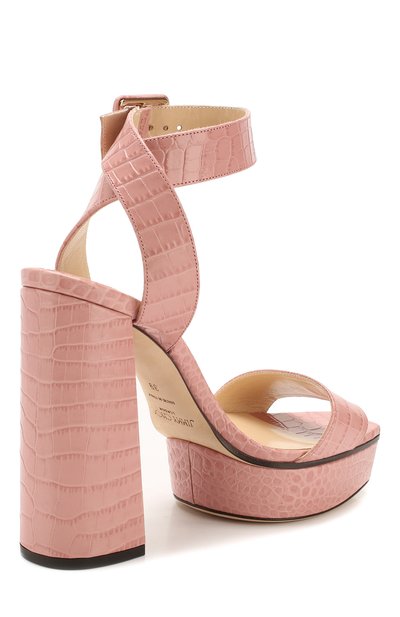 Кожаные босоножки jax 125 JIMMY CHOO, арт. JAX/PF 125/CCL, фото 4