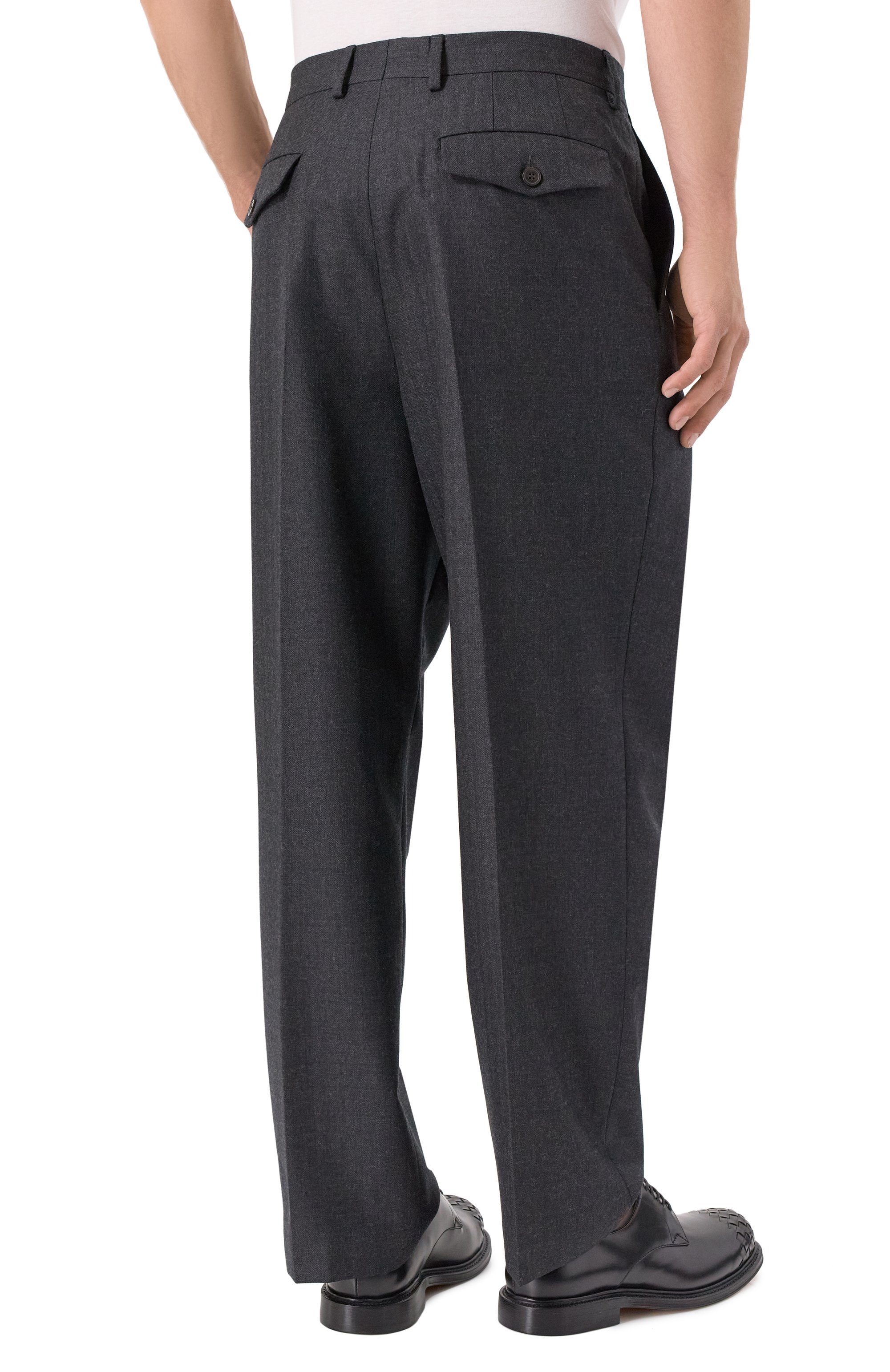 Шерстяные брюки DRIES VAN NOTEN, арт. 020998-2193-803, фото 4