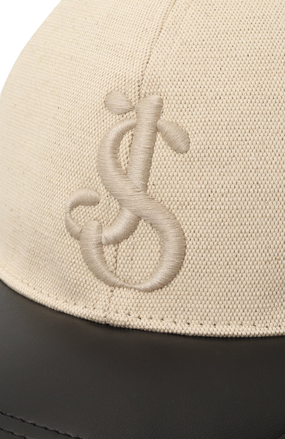 Бейсболка из хлопка и льна JIL SANDER, арт. J01TC0101/J46421, фото 4