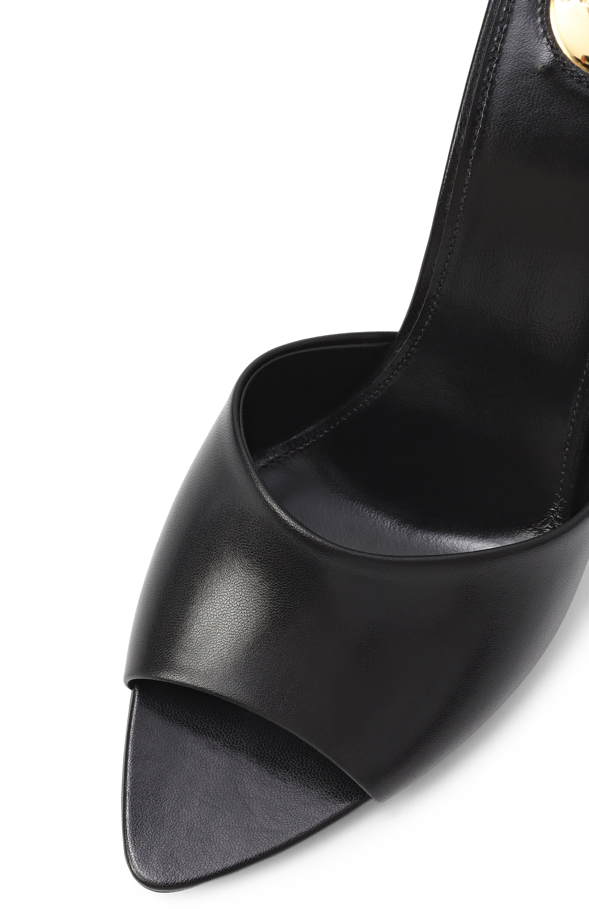 Кожаные мюли romy 90 SAINT LAURENT, арт. 806669/AACSQ, фото 7