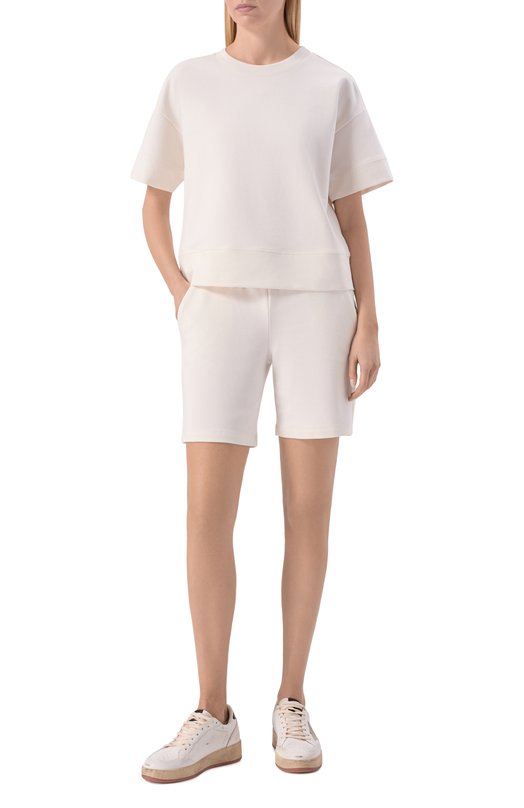 Хлопковая футболка Hanro 078896 Кремовый  078896 Фото 2