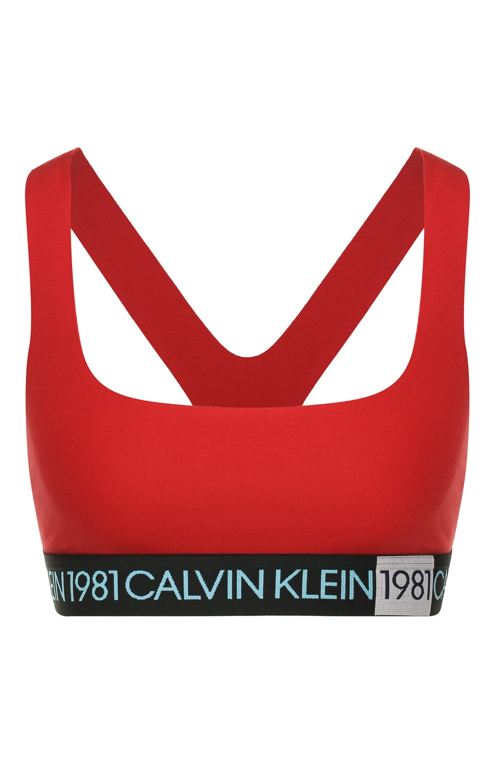 Бра-топ CALVIN KLEIN красного цвета по цене 3995 руб., арт. QF5577E, фото 1 Бра-топ CALVIN KLEIN, арт. QF5577E, фото 1