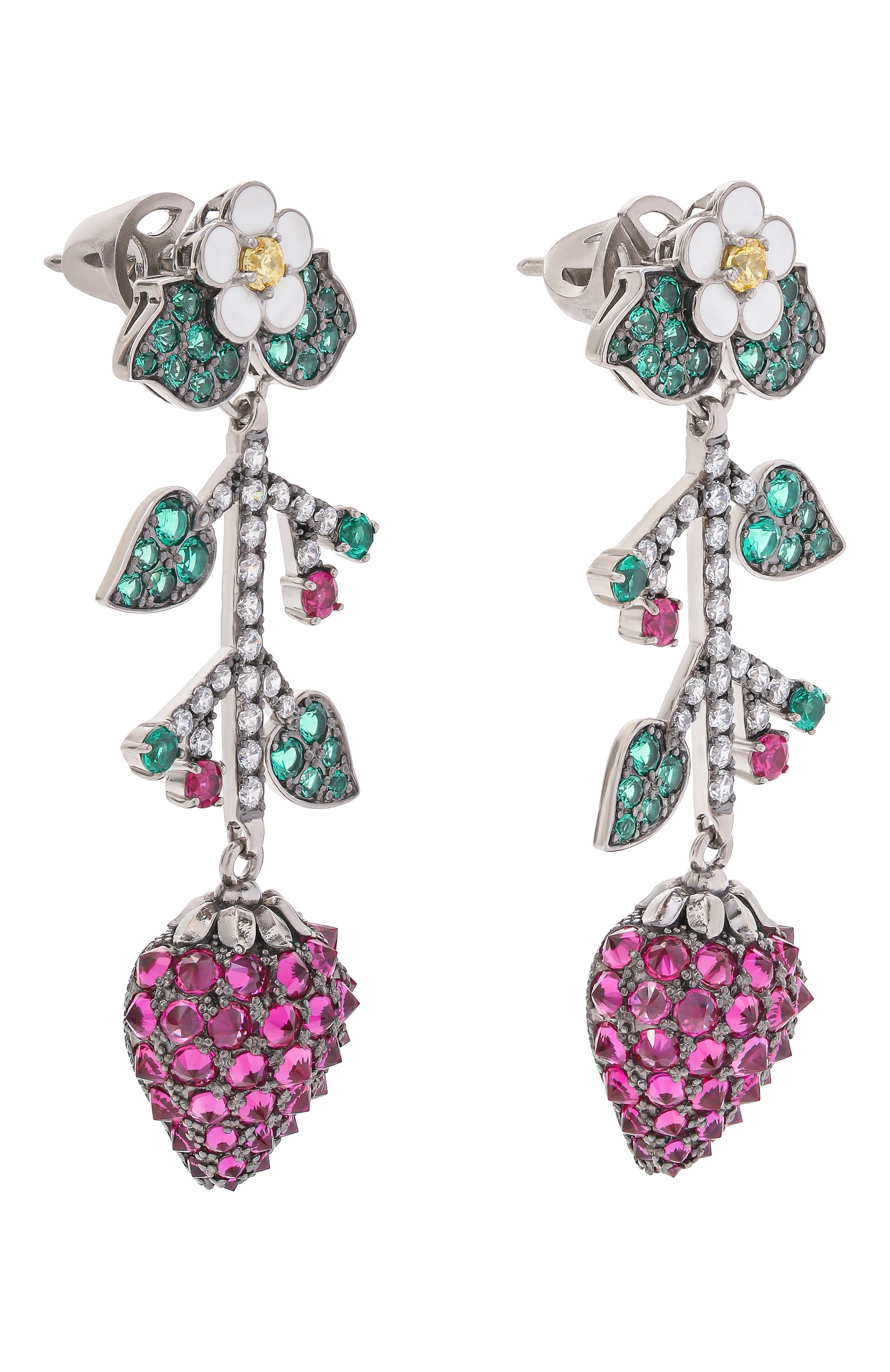 Серьги QUEENSBEE разноцветного цвета по цене 105600 руб., арт. 201402, фото 3 Серьги QUEENSBEE, арт. 201402, фото 3