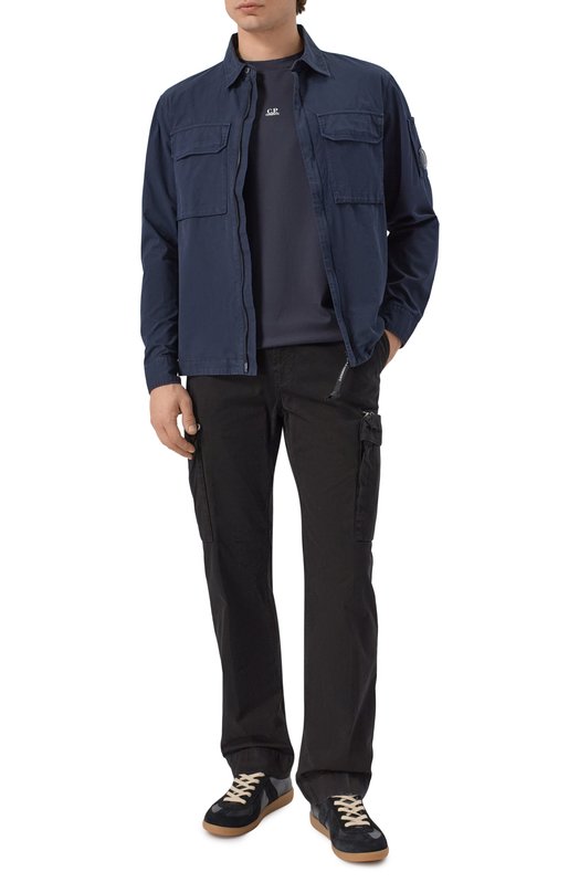 Хлопковая куртка-рубашка C.P. Company 20CM0S156A/110143G Синий  20CM0S156A/110143G Фото 2