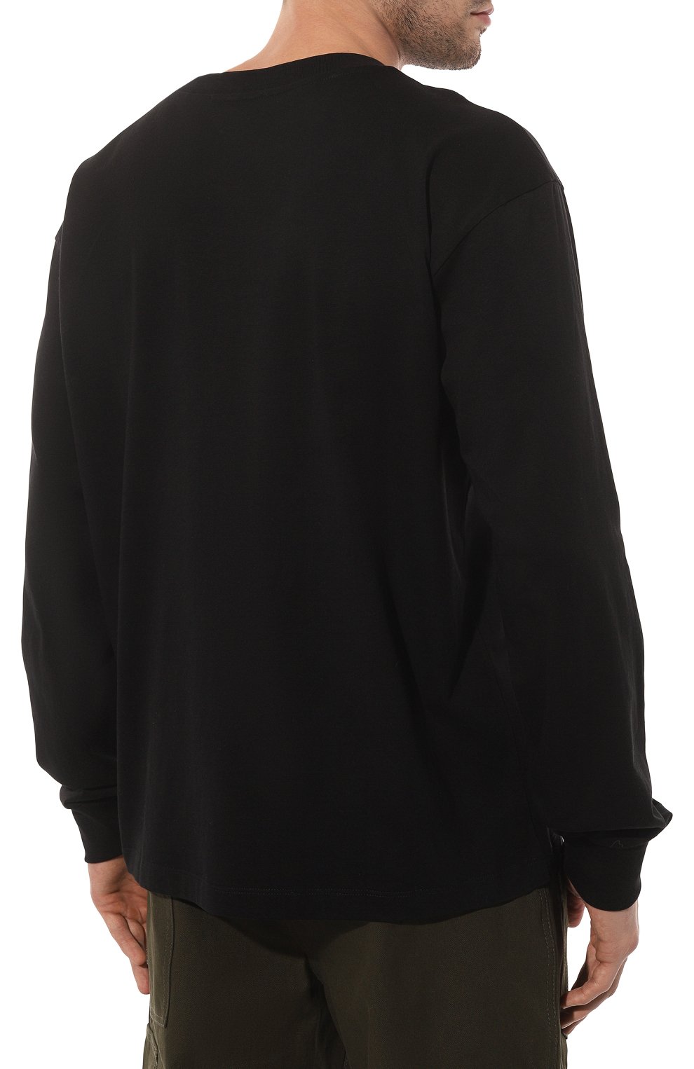 Хлопковый лонгслив HINNOMINATE черного цвета по цене 7455 руб., арт. HNM186, фото 4 Хлопковый лонгслив HINNOMINATE, арт. HNM186, фото 4