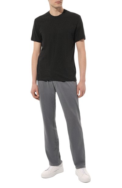 Хлопковые брюки JAMES PERSE серого цвета по цене 31950 руб., арт. MXA1352/ARSP, фото 2 Хлопковые брюки JAMES PERSE, арт. MXA1352/ARSP, фото 2