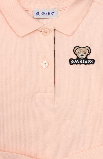 Хлопковое платье BURBERRY светло-розового цвета по цене 25350 руб., арт. 8112518, фото 3 Хлопковое платье BURBERRY, арт. 8112518, фото 3
