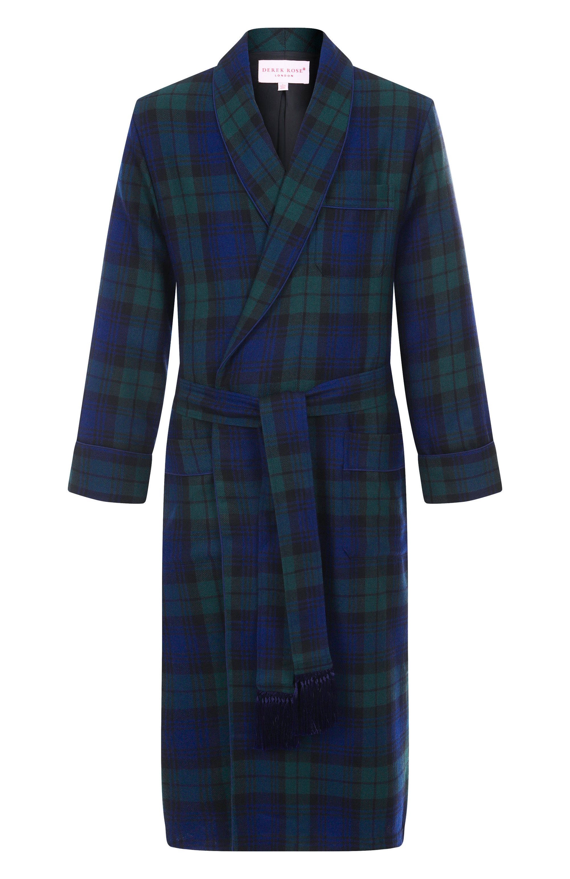 Шерстяной халат DEREK ROSE, арт. 5901/TART001, фото 1
