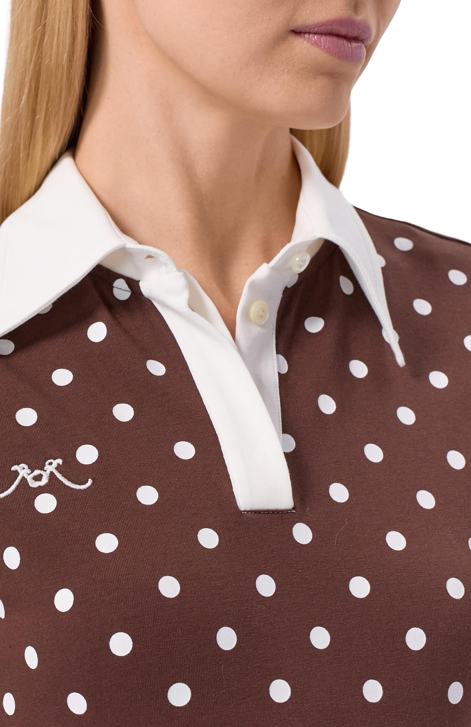 Хлопковое платье ROWEN ROSE коричневого цвета по цене 66700 руб., арт. RR_J101_L, фото 4 Хлопковое платье ROWEN ROSE, арт. RR_J101_L, фото 4