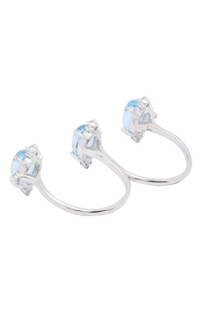 Кольцо-кастет с голубым топазом MOONKA, арт. ai-cr-tpz, фото 2