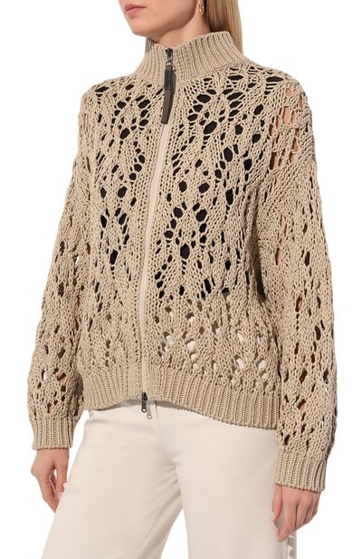 Хлопковый кардиган BRUNELLO CUCINELLI, арт. M8E387606, фото 3