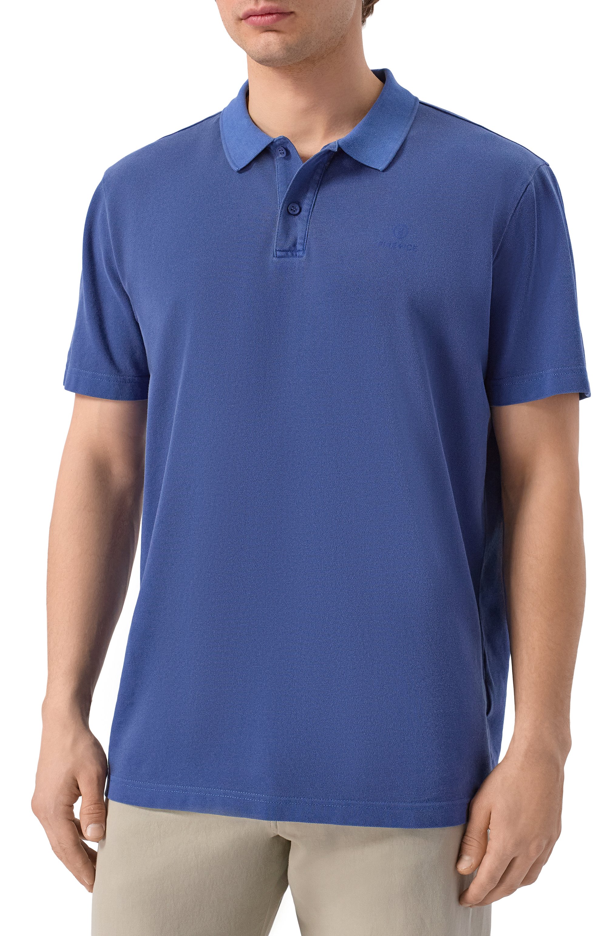 Хлопковое поло BOGNER FIRE+ICE синего цвета по цене 14550 руб., арт. 54379610, фото 3 Хлопковое поло BOGNER FIRE+ICE, арт. 54379610, фото 3