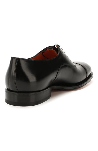 Кожаные оксфорды SANTONI, арт. MCPH17016RB2I0BRN01, фото 4
