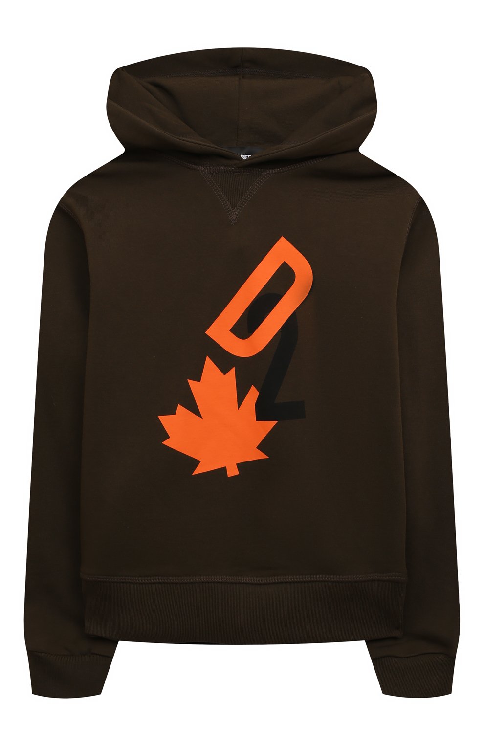 Хлопковое худи DSQUARED2 хаки цвета по цене 17300 руб., арт. DQ2465/D0094, фото 1 Хлопковое худи DSQUARED2, арт. DQ2465/D0094, фото 1