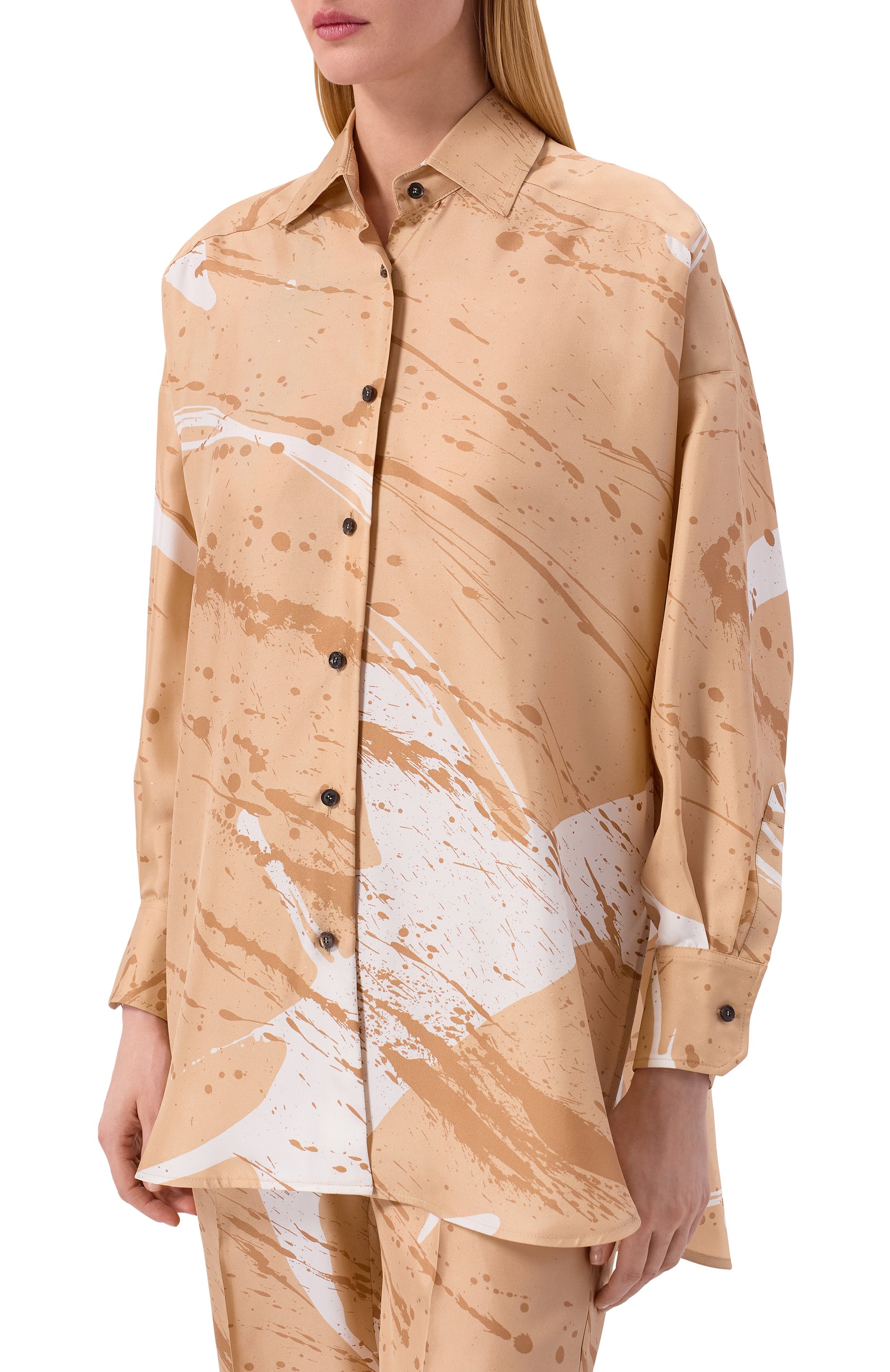 Шелковая рубашка KITON, арт. D61438K0999G05, фото 3