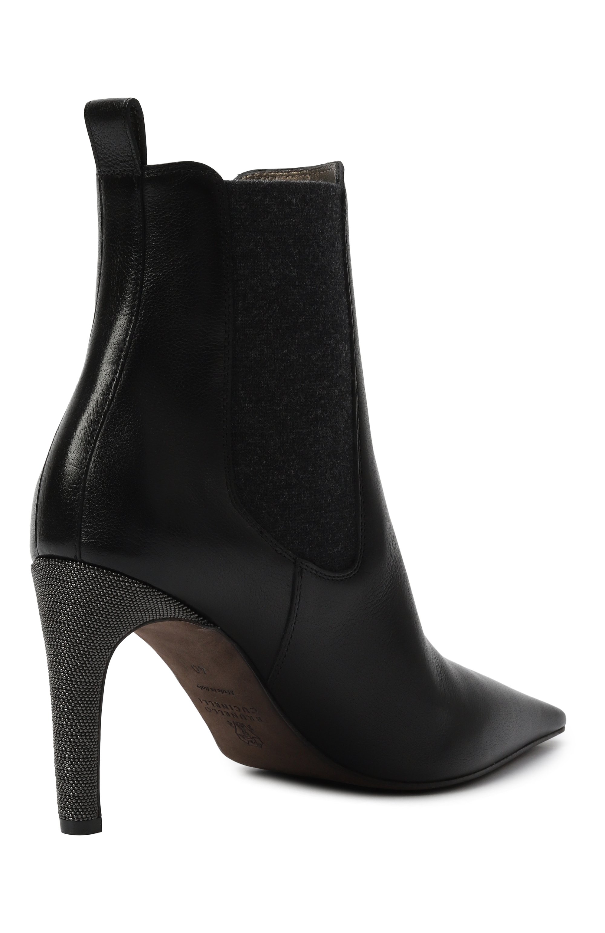 Кожаные ботильоны BRUNELLO CUCINELLI, арт. MZ0RC3008P, фото 5